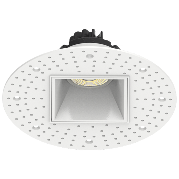 RAB Gimbal Trimless LED Downlight 4 Inch Square 15W 1000Lm 90 CRI CCT Selectable 2700K/3000K/3500K/4000K/5000K 38 Degree Beam Angle Triac Dimming White (GR4STL)