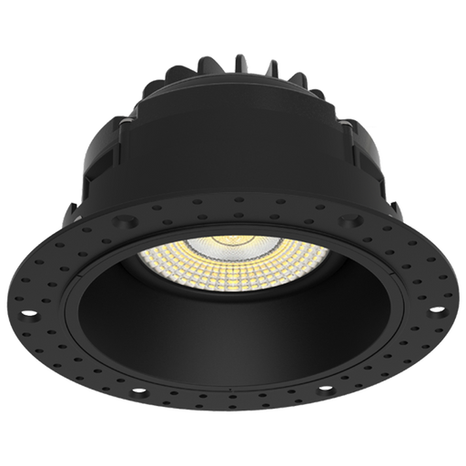 RAB Gimbal Trimless LED Downlight 4 Inch Round 15W 1000Lm 90 CRI CCT Selectable 2700K/3000K/3500K/4000K/5000K 38 Degree Beam Angle Triac Dimming Black (GR4TLB)