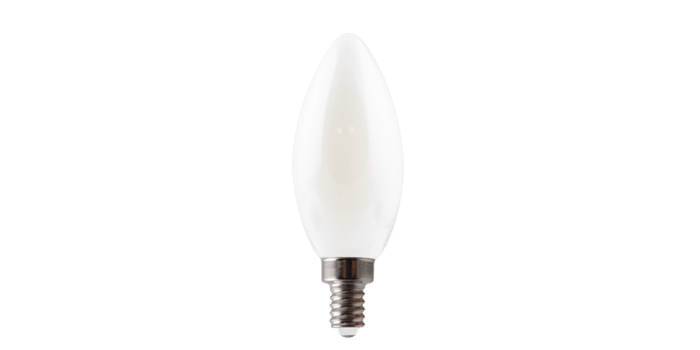 Green Creative 3.3FB11DIM/927/FR/RC Versa Enclosed And Wet Location Rated B11 Lamp E12 Base 3.3W 2700K T20 Filament High 92 CRI 120V Dimmable Frosted (37059)
