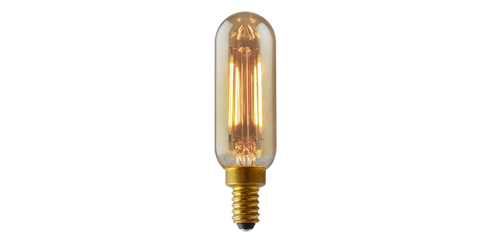 Green Creative 3FT6DIM/820/A/R Wet Location Rated T6 E12 3W Filament 120V Dimmable Amber (36075)