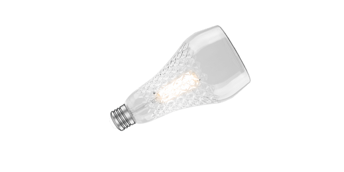 Green Creative 6.5FC35DIM/920 Decorator Large Size Crystal 6.5W 2000K Clear High 92 CRI And Wet Location Rated 120V Dimmable (37104)