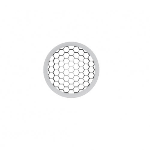 Green Creative ATM/A/HC/WH Atom Series - Honeycomb Louver White Trim Ring (35040)