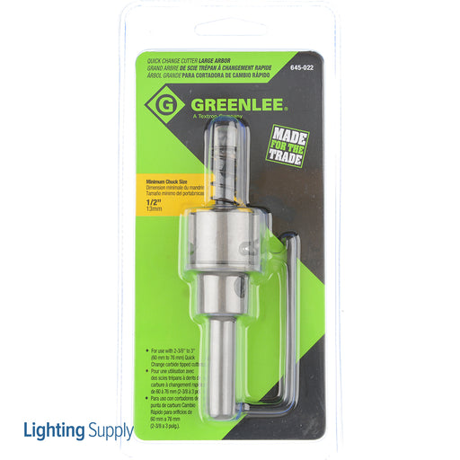 Greenlee Arbor Quick Change 2-3/8 Inch To 3 Inch (645-022)