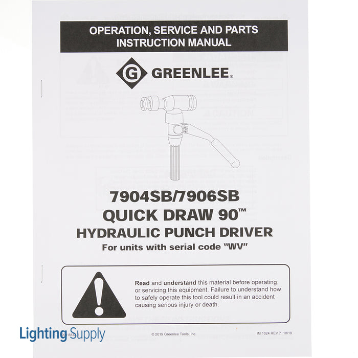 Greenlee Hydraulic Repair Kit 7804SB And 6Sb/7904 And 6 (34297)