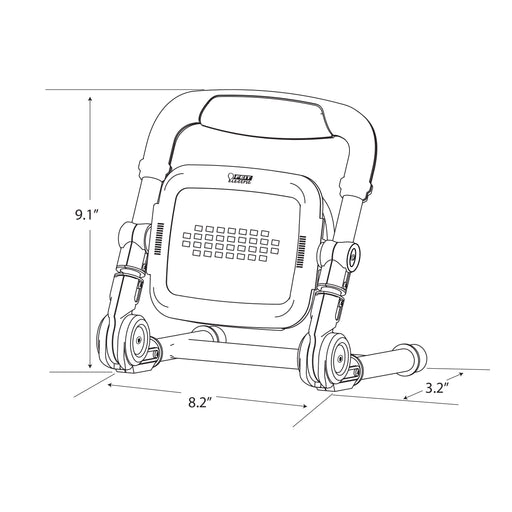 Feit Electric 2000Lm Plug-In Foldable LED Work Light (WORK2000XLPLUGFOLD)