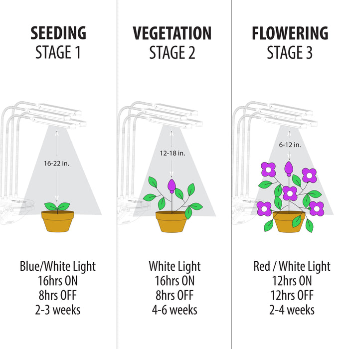 Feit Electric 40W Adjustable Spectrum Flexible Head LED Grow Light With Clamp (GLP29/B/ADJS/40W/LED)