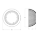 RAB H15 Reflector Polycarbonate (H15-RPC)