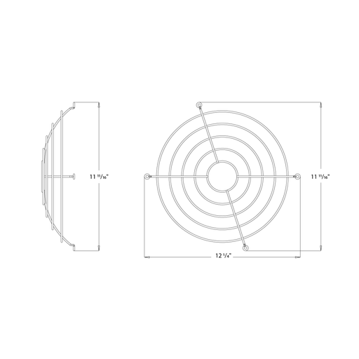 RAB H15XLB Wire Guard Black (H15XLB-WG)
