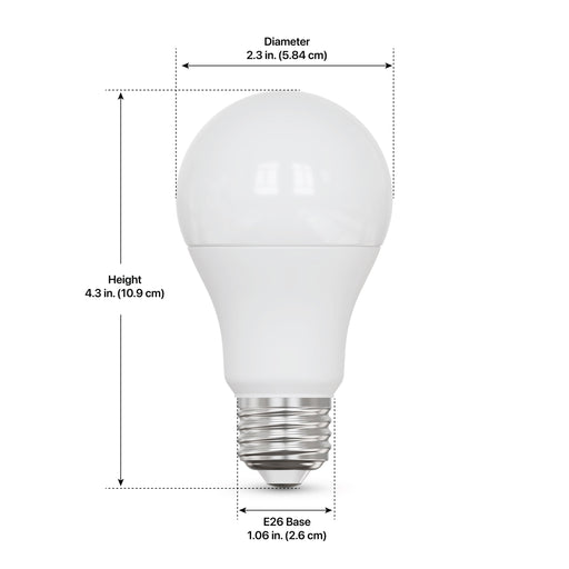 Feit Electric 8.8W [60W Equivalent] Tunable White E26 Base A19 Smart Wi-Fi LED Light Bulb (OM60/CCT/CA/AG)