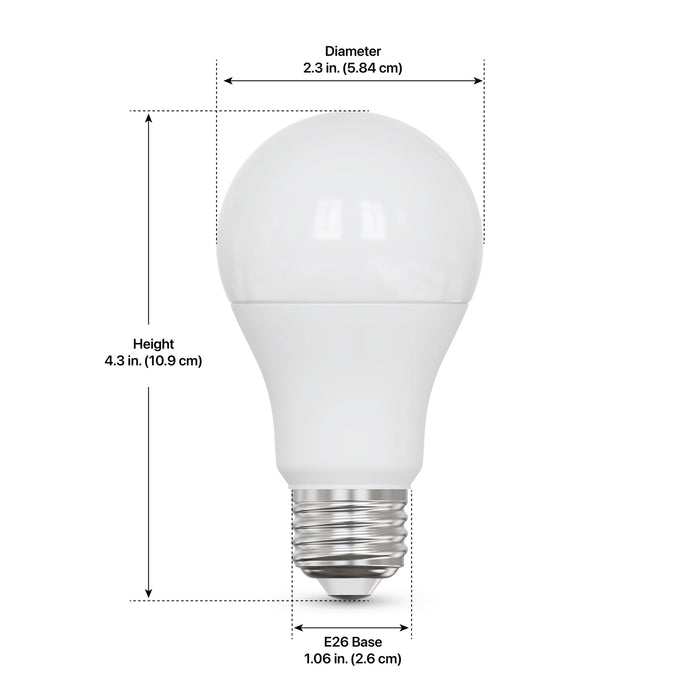 Feit Electric 8.8W [60W Equivalent] Tunable White E26 Base A19 Smart Wi-Fi LED Light Bulb (OM60/CCT/CA/AG)