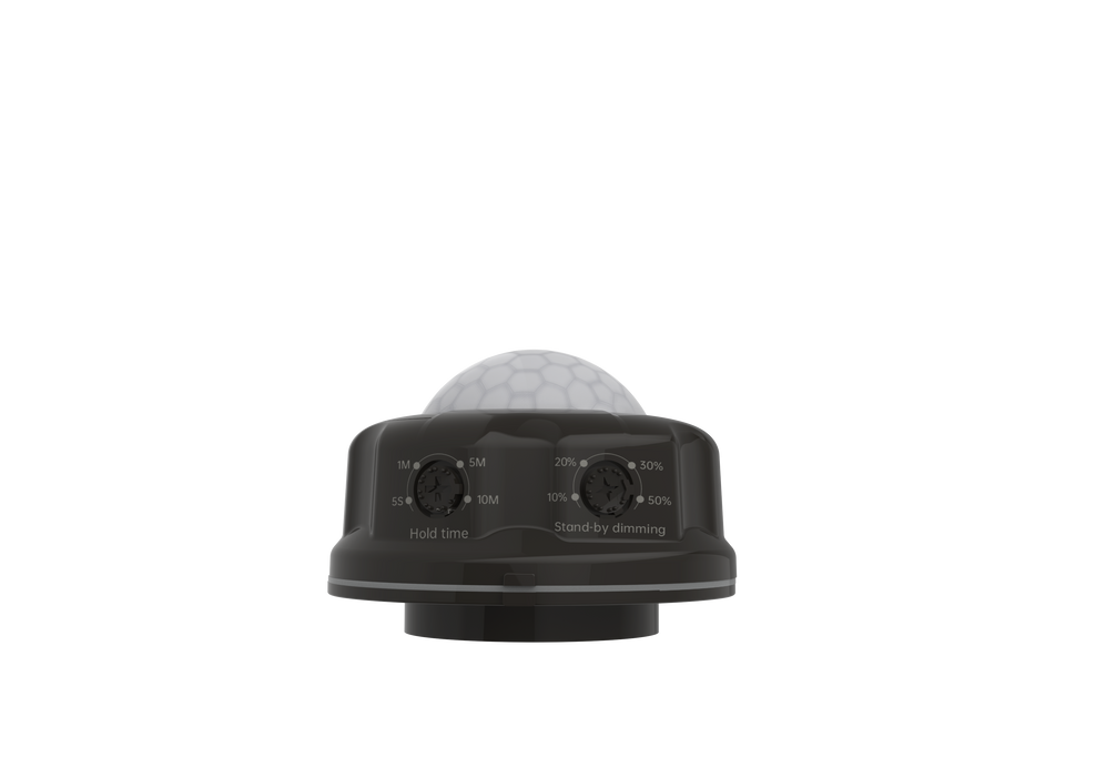 Halco HSN-SEN-PIR-DAY-010-Z10-BZ Haisen PIR Sensor Bronze Z10 Base Compatible Daylight Harvesting 0-10V Dimming Remote 90555 And/Or Dial Quick Setting Option (24981)