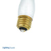 Halco ETF25 25W Incandescent B10 130V Medium E26 Base Dimmable Frost Bulb (1013)