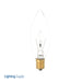 Halco CTCP25 25W Incandescent B8 130V Candelabra E12 Base Dimmable Clear Bulb (1021)