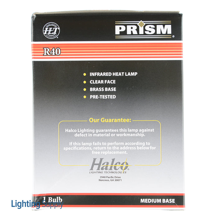 Halco R40CL375 375W Incandescent R40 120V Medium E26 Base Dimmable Clear Bulb (104048)