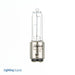 Halco Q75CL/DC 75W Halogen T4 2800K 130V 99 CRI Double Contact Bayonet BA15D Base Dimmable Clear Bulb (107021)