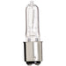 Halco Q100CL/DC 100W Halogen T4 2950K 130V 99 CRI Double Contact Bayonet BA15D Base Dimmable Clear Bulb (107025)