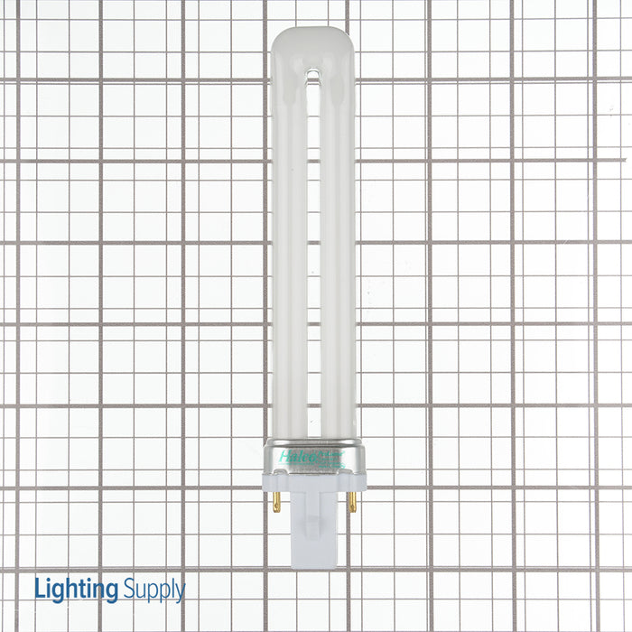 Halco PL9S/41/ECO Compact Fluorescent 9W 120V 4100K 600Lm Bi-Pin G23 Plug-In Base Dimmable Single Tube Prolume Bulb (109116)