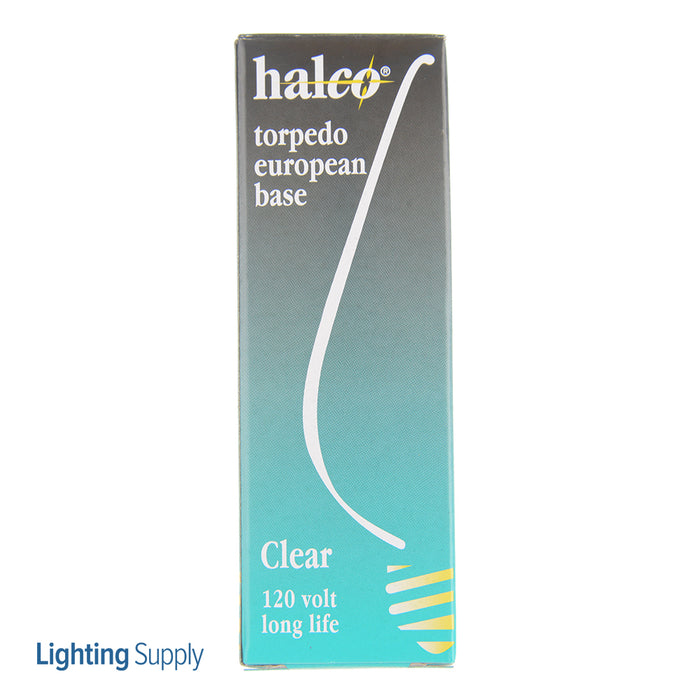 Halco CTC25/E14 25W Incandescent B10 120V E14 European Base Dimmable Clear Bulb (121023)