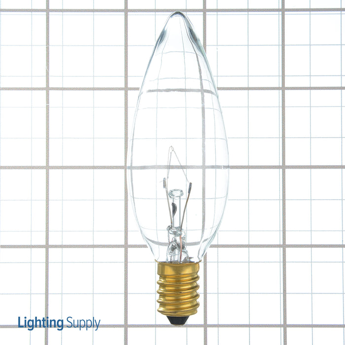 Halco CTC25/E14 25W Incandescent B10 120V E14 European Base Dimmable Clear Bulb (121023)