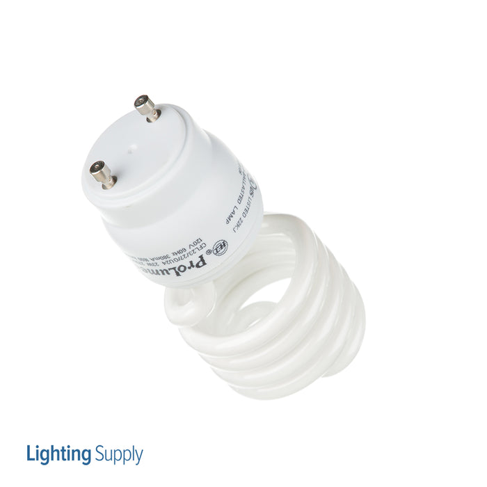 Halco CFL23/27/GU24 23W Compact Fluorescent T2 GU24 Base Spirals 2700K 120V 82 CRI GU24 Base Prolume Self-Ballasted Bulb (46518)