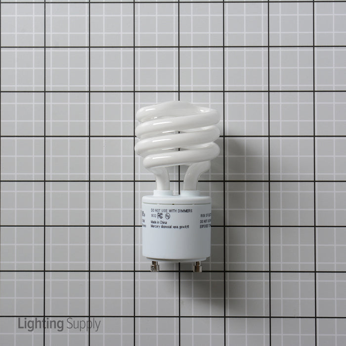 Halco CFL13/35/GU24 13W Compact Fluorescent T2 GU24 Base Spirals 3500K 120V 82 CRI GU24 Base Prolume Self-Ballasted Bulb (46525)