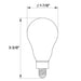 Halco 5A15-CL-FLED4-950-E12-D LED Filament A15 Lamp Candelabra E12 Base 5000K 5W 450Lm Clear 90 CRI 120V Dimmable (82502)
