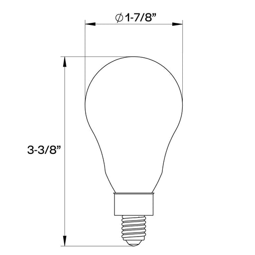 Halco 5A15-CL-FLED4-930-E12-D LED Filament A15 Lamp Candelabra E12 Base 3000K 5W 450Lm Clear 90 CRI 120V Dimmable (82501)