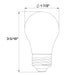 Halco 5A15-FR-FLED4-950-E26-D LED Filament A15 Lamp Medium E26 Base 5000K 5W 450Lm Frosted 90 CRI 120V Dimmable (82517)