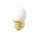 Halco S11WH7.5C 7.5W Incandescent S11 130V Medium E26 Base Dimmable Ceramic White Bulb (7020)
