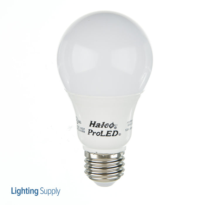 Halco 80193 10W LED A19 3000K 120V 90 CRI Medium E26 Base Dimmable Frost Bulb (A19FR10/930/OMNI2/LED)