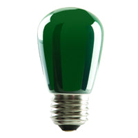 Halco S14GRN1C/LED 1.4W LED S14 120V Medium E26 Base Dimmable Green Bulb (80519)