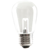 Halco S14CL1C/827/LED 1.4W LED S14 2700K 120V 82 CRI Medium E26 Base Dimmable Clear Bulb (80522)