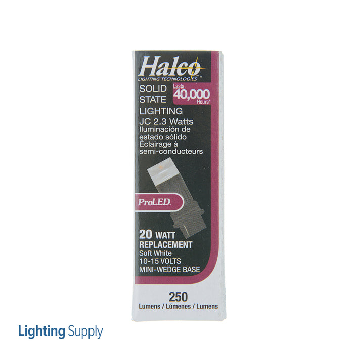 Halco 3155/2WW/LED2 ProLED 2.3W LED 3000K 82 CRI Wedge Base Bulb (81101)