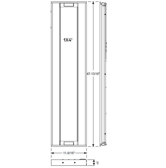 Halco CBT-14-LS-CS-UNV LED 1X4 Center Basket Troffer Controls Ready Lumen/CCT Selectable 2500Lm/3125Lm/4000Lm 3500K/4000K/5000K 120-277V 0-10V Dimming (81798)