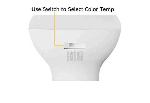 Halco 6BR20-FL-LED-9CS-D-T20 LED BR20 Flood E26 Base 6W CCT Selectable 2700K/3000K/3500K/4000K/5000K 525Lm Dimmable 90 CRI 120V (83220)