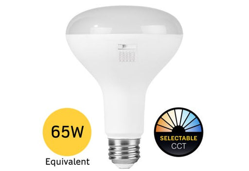 Halco 9BR30-FL-LED-9CS-D-T20 LED BR30 Flood E26 Base 8.5W CCT Selectable 2700K/3000K/3500K/4000K/5000K 700Lm Dimmable 90 CRI 120V (83221)