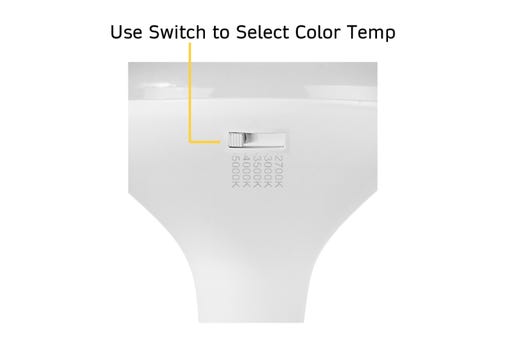 Halco 13BR40-FL-LED-9CS-D-T20 LED BR40 Flood 13W CCT Selectable 2700K/3000K/3500K/4000K/5000K 1100Lm Dimmable 90 CRI 120V (83222)