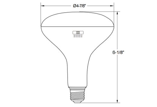 Halco 13BR40-FL-LED-9CS-D-T20 LED BR40 Flood 13W CCT Selectable 2700K/3000K/3500K/4000K/5000K 1100Lm Dimmable 90 CRI 120V (83222)