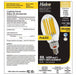 Halco HiLED65S-830-EX39 LED HID Filament ED37 Lamp Wattage Selectable 45W/55W/65W 3000K EX39 Base 80 CRI (84904)
