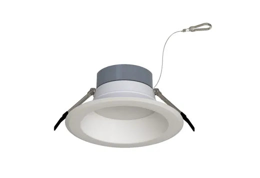 Halco CDL-8-LS-CS-WH-DDV 8 Inch Commercial Downlight Selectable 16W/24W/30W 1800Lm/2700Lm/3500Lm 2700K/3000K/3500K/4000K/5000K 120-277V Dimmable White Reflector/White Flange (89212)