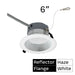 Halco CDL-6-LS-CS-HZWH-DDV 6 Inch Downlight Selectable 1000Lm/1800Lm/2500Lm 2700K/3000K/3500K/4000K/5000K 120-277V Triac/ELV/0-10V Haze Reflector/White Flange (89215)