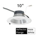 Halco CDL-10-LS-CS-HZWH-DDV 10 Inch Downlight Selectable 2800Lm/3500Lm/4500Lm 2700K/3000K/3500K/4000K/5000K 120-277V Triac/ELV/0-10V Haze Reflector/White Flange (89217)