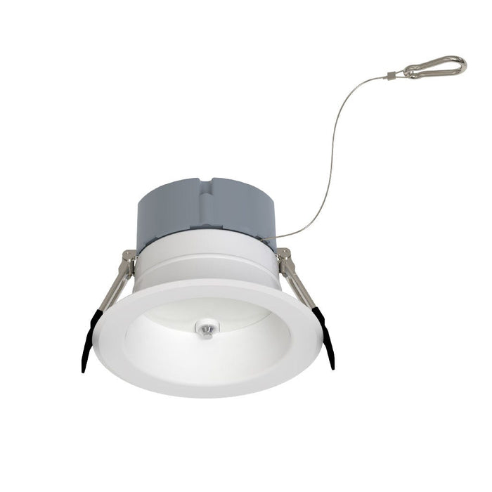 Halco CDLEM-4-LS-CS-WH-DDV 4 Inch Downlight Selectable 600Lm/800Lm/1000Lm 2700K/3000K/3500K/4000K/5000K 120-277V Triac/ELV/0-10V Emergency Battery Backup White Reflector/Flange (89218)