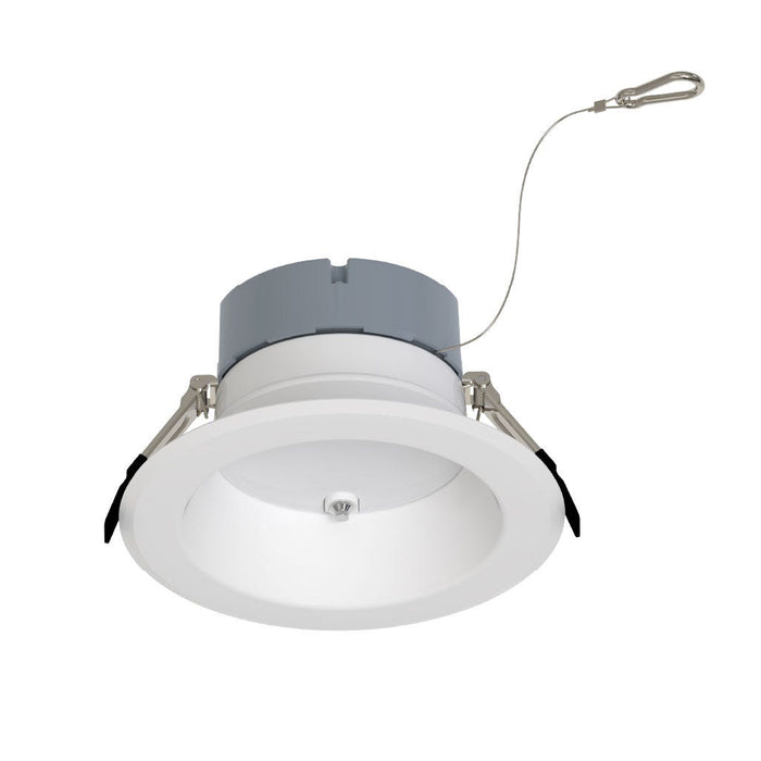Halco CDLEM-6-LS-CS-WH-DDV 6 Inch Downlight Selectable 1000Lm/1800Lm/2500Lm 2700K/3000K/3500K/4000K/5000K 120-277V Triac/ELV/0-10V Emergency Battery Backup White Reflector/Flange (89219)