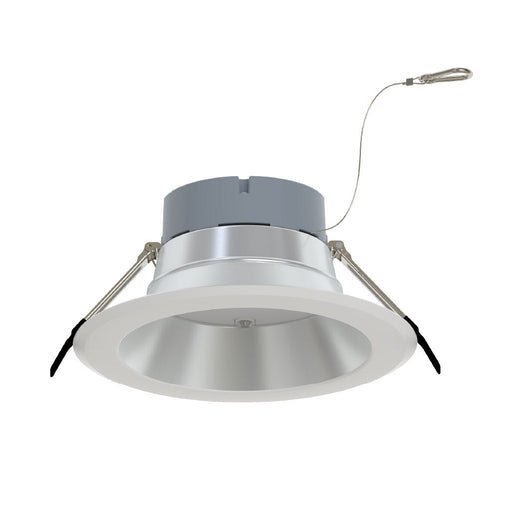 Halco CDLEM-8-LS-CS-HZWH-DDV 8 Inch Downlight Selectable 1800Lm/2700Lm/3500Lm 2700K/3000K/3500K/4000K/5000K 120-277V Triac/ELV/0-10V Emergency Backup Haze Reflector/White Flange (89224)