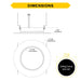 Halco Retrofit Slim Downlight 6 Inch Push Lens CCT Selectable 2700K/3000K/3500K/4000K/5000K 90 CRI 120V Triac Dimming