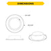 Halco CDL-4-REFL-BLT 4 Inch Commercial Downlight Reflector Insert Black Reflector Black Flange (89247)