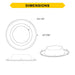 Halco CDL-6-REFL-HZBL 6 Inch Commercial Downlight Reflector Insert Haze Reflector Black Flange (89250)