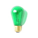 Halco S14GRN11T 11W Incandescent S14 130V Medium E26 Base Dimmable Transparent Green Bulb (9054)