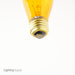 Halco S14AMB11T 11W Incandescent S14 130V Medium E26 Base Dimmable Transparent Amber Bulb (9056)